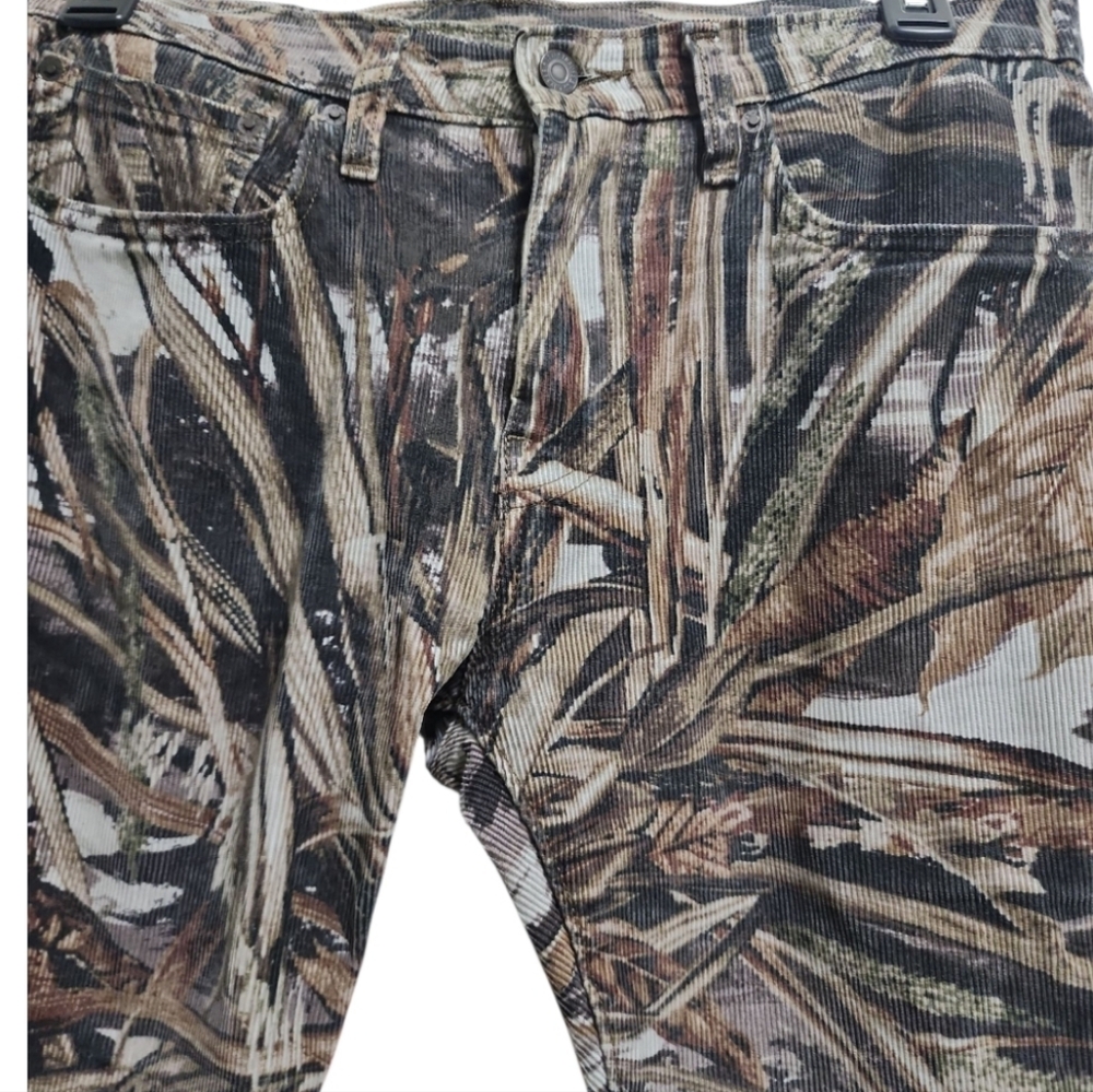 Preowned Levi's 502 Corduroy Camo Pants. - Picture 2 of 4